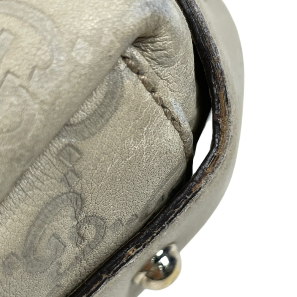 Gucci GUCCI Guccissima Tote Bag Horsebit Shoulder Shima Leather Beige 137621 ... - Picture 4 of 9